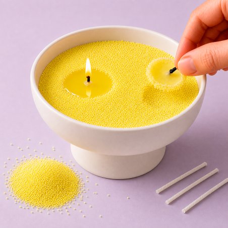 Parafina perlitas velas