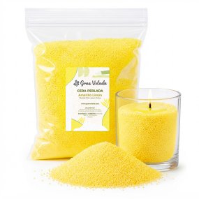 Pearled wax ou cire perlée jaune citron