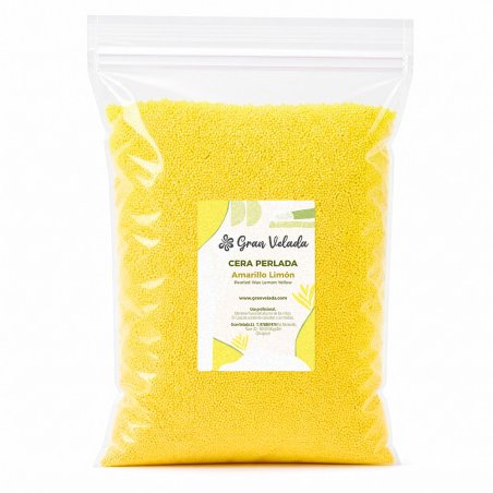 Cera perlada color amarillo