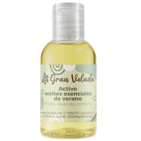 Activo aceites esenciales de verano (limón, lavanda, romero)