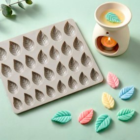 Molde mini hojas para wax melts