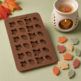 Moule feuilles d'automne pour wax melts