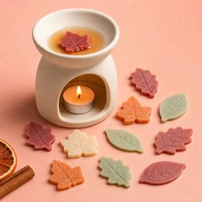 Molde hojas de otoño para wax melts