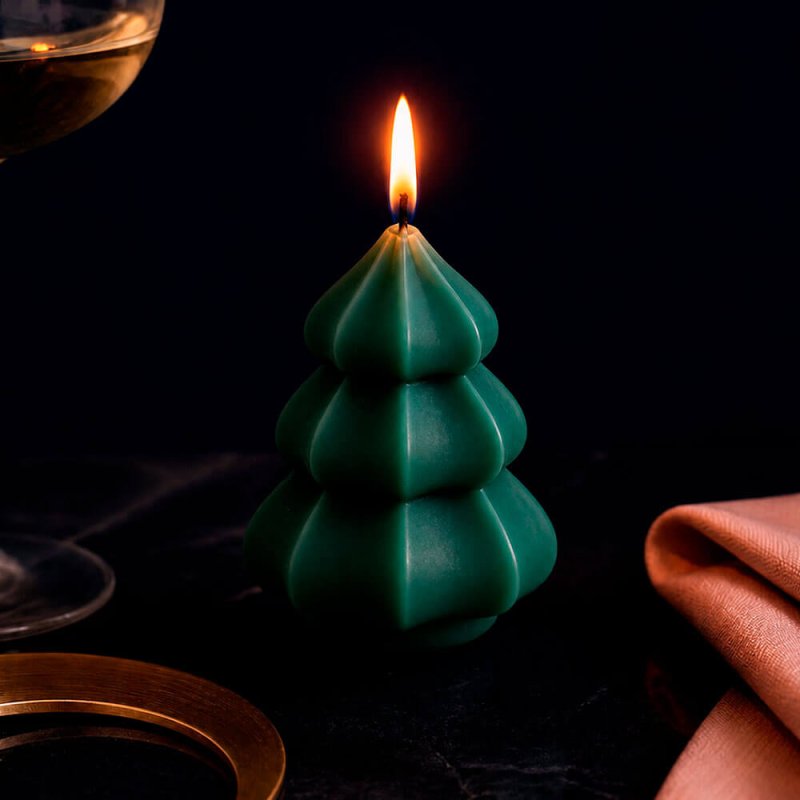 Vela decorativa árbol de Navidad escalonado