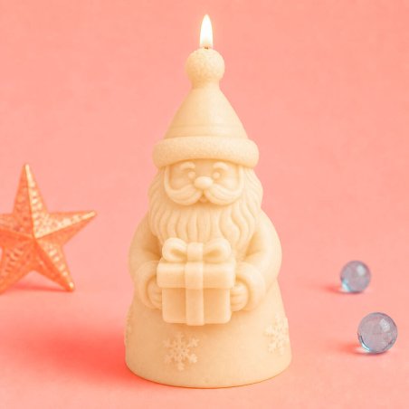 Molde Papá Noel con regalo
