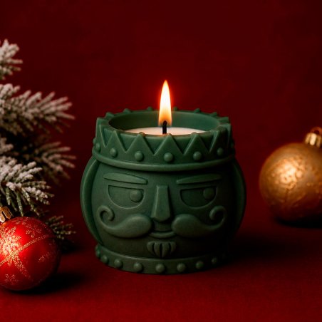 Vela decorativa cabeza de cascanueces 2