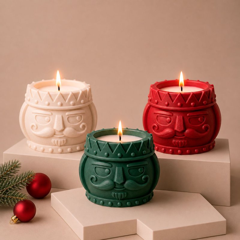Velas cabeza de cascanueces 2 en diferentes colores