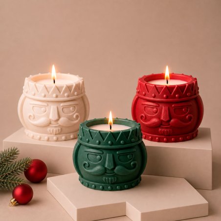 Velas cabeza de cascanueces 2 en diferentes colores