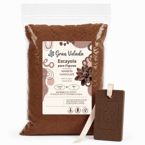 Gesso castanho chocolate para figuras