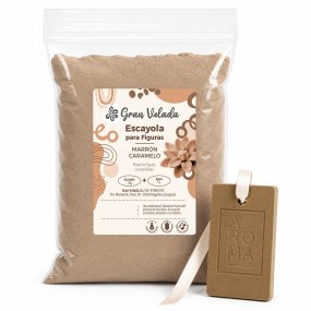 Gesso castanho caramelo para figuras