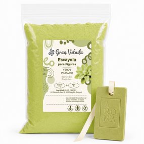 Gesso verde pistache para figuras