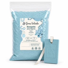 Gesso azul celeste para figuras
