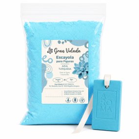 Gesso azul turquesa para figuras