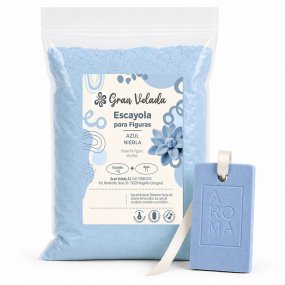 Gesso azul névoa para figuras