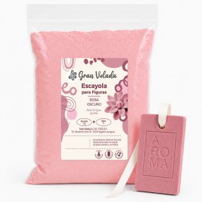 Gesso rosa escuro para figuras