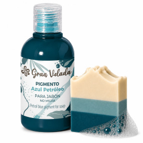 Pigmento líquido azul petróleo para sabão de azeite
