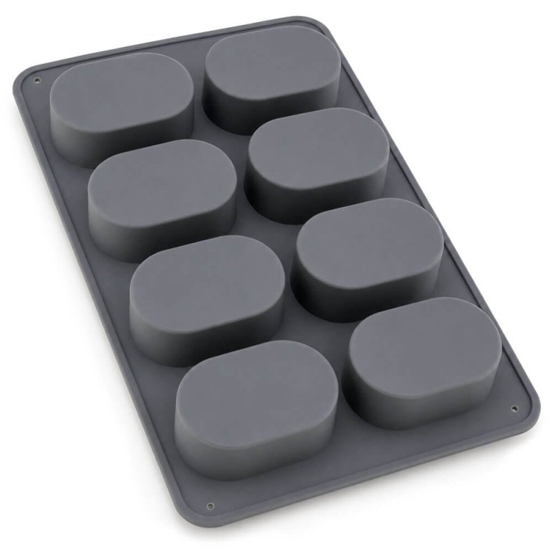 Molde 8 pastillas de  jabón ovaladas