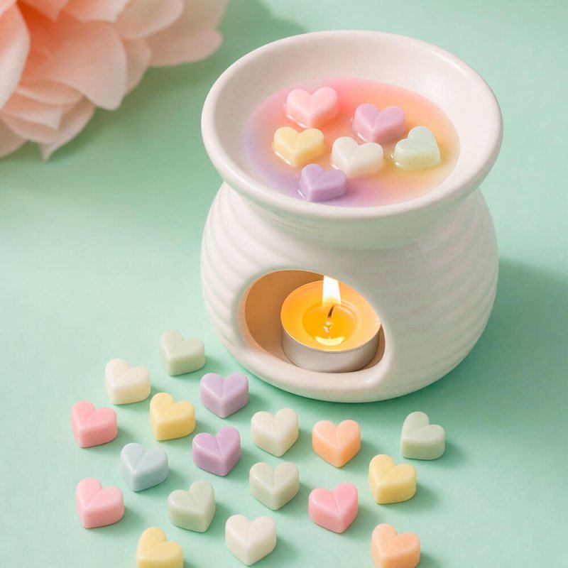 Molde de 28 cavidades de corazones para wax melts