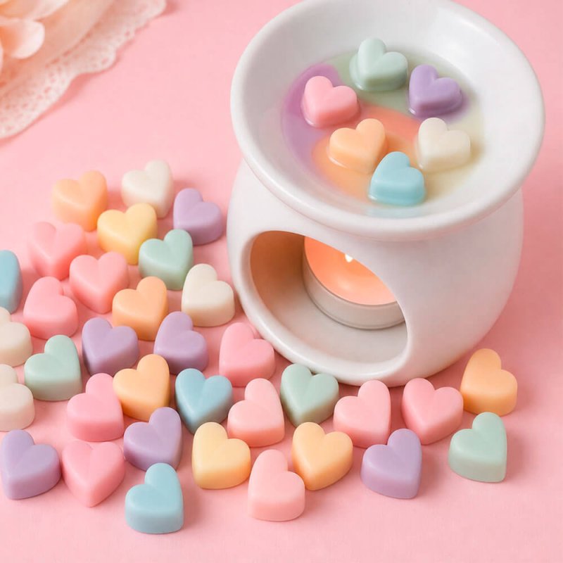 Figuritas de corazones para wax melts