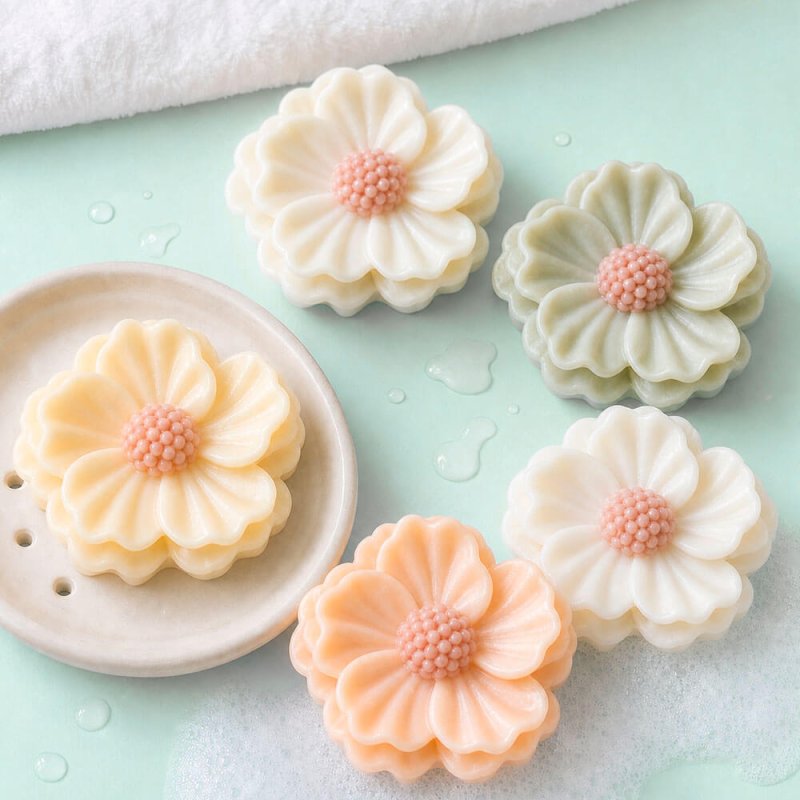 Molde para hacer flores de jabón