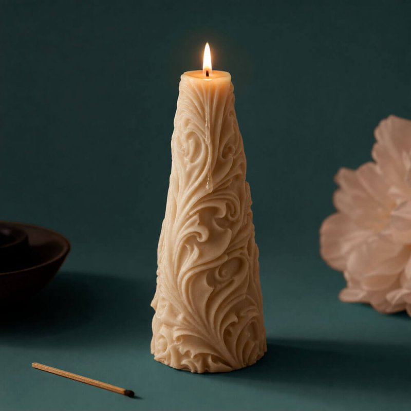 Molde para hacer velas barrocas