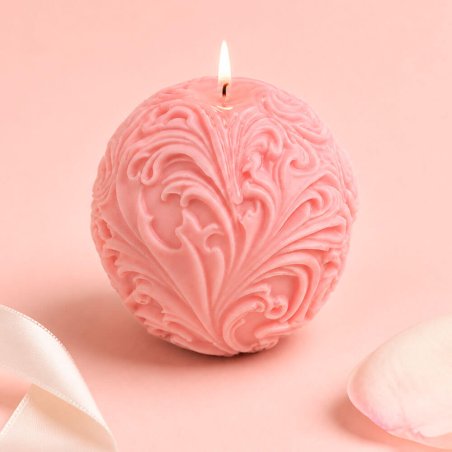 Molde para velas bola barroca 5 cm