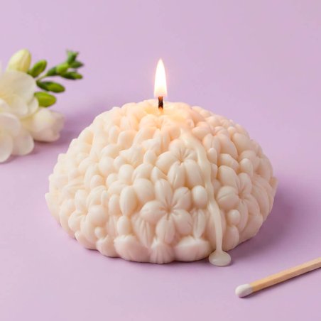 Molde para hacer velas de ramos de flores