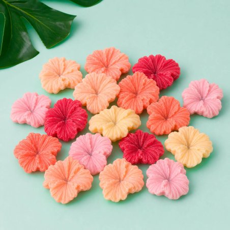 Wax melts caseros de flores de hibisco