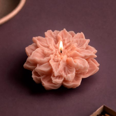 Molde flor de dalia para hacer velas