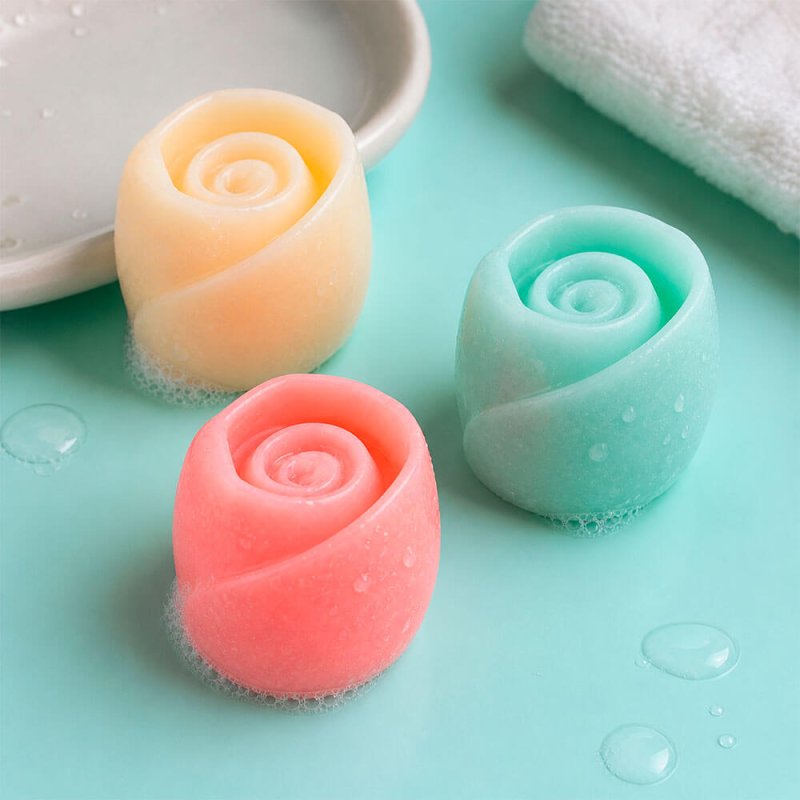 Molde para hacer 15 jabones con forma de rosas