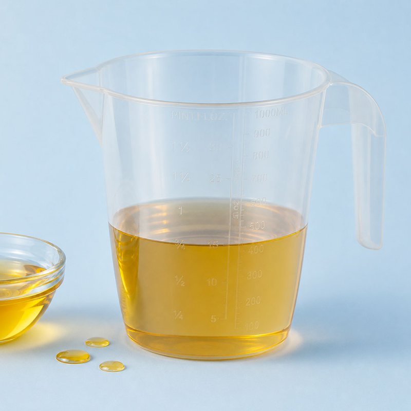 Jarra medidora de plástico de 1 litro