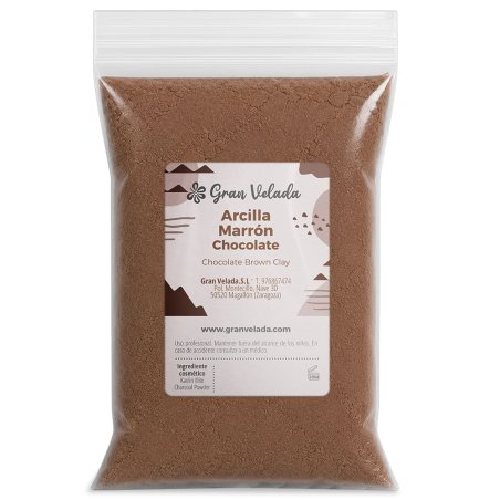 Arcilla cosmética marron chocolate