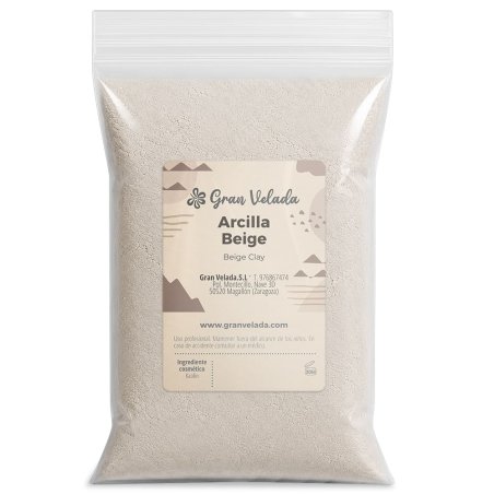 Arcilla beige cosmética