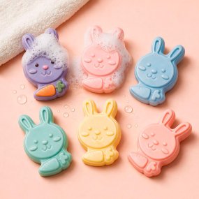 Forma silicone 6 caras de coelho