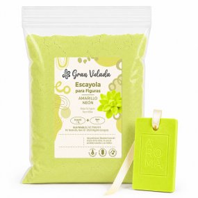 Escayola para figuras amarillo neón