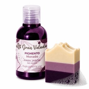 Colorante morado jabon de aceite pigmento liquido