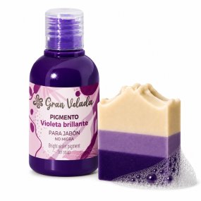 Colorante violeta brillante jabon de aceite pigmento liquido