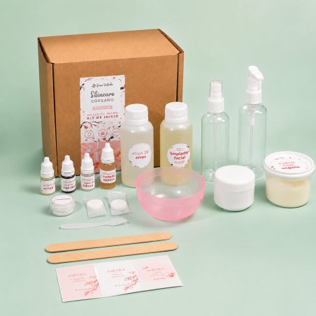 Contenido kit para hacer skincare coreano