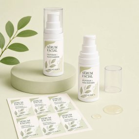 Pegatinas sérum facial de péptidos y niacinamida