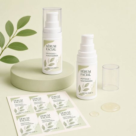 Pegatinas sérum facial de péptidos y niacinamida