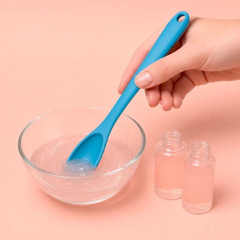 Cuchara de silicona para hacer cosmética