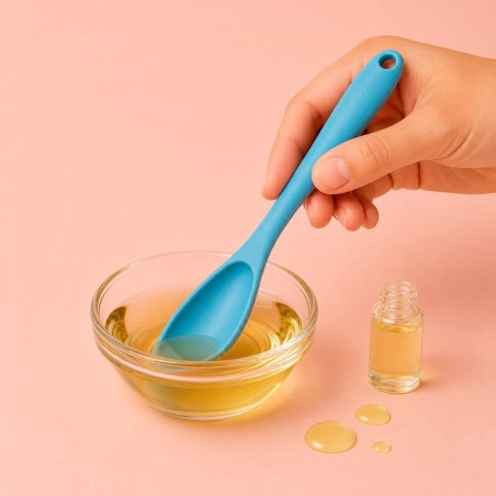 Cuchara de silicona para cosmética casera