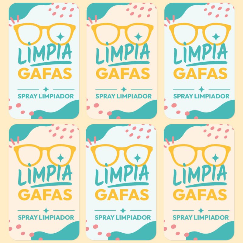 Blister pegatinas limpiagafas casero en castellano