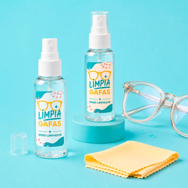 Pegatinas para limpiagafas casero