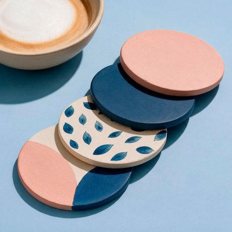 Molde para hacer posavasos pintados