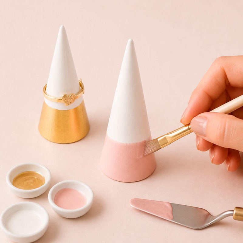 Molde para hacer porta anillos artesanal