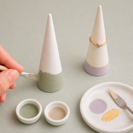 Molde para hacer guarda anillos artesanal