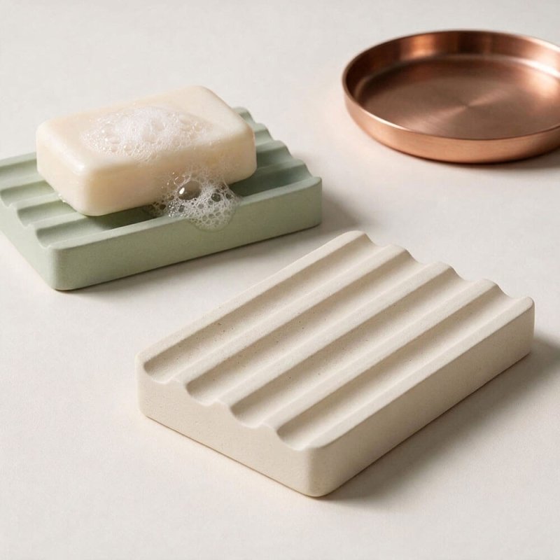 Molde jabonera rectangular con canaletas