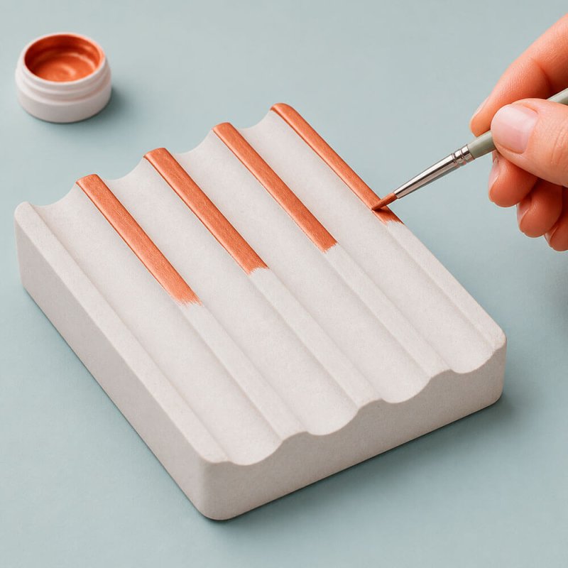 Molde para hacer jabonera rectangular artesanal