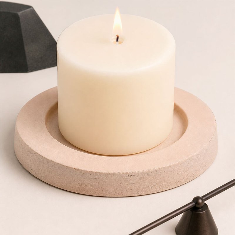 Molde para hacer plato portavelas DIY